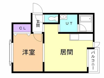 クレールM【201号室】の間取り