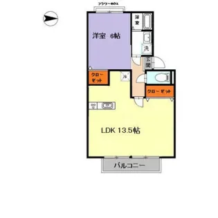 パルコート林 Ⅰ【2階】の間取り