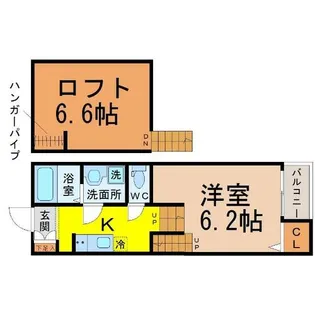 Verde新守西(ヴェルデ新守西)【2階】の間取り