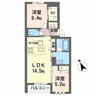 ベルフィオーレK【1階】の間取り