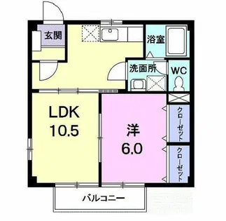 ニューシティタカ【2階】の間取り