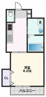 サムライマンション上山手【3階】の間取り
