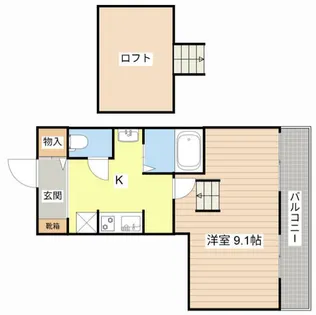 Cherry Tree【205号室】の間取り