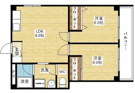 シャトー玉川第一【3階】の間取り
