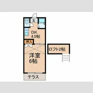 サンライズ京町【1階】の間取り