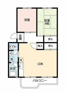 公社賃貸SMALIO 熊取B【4-506号室】の間取り
