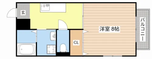 バンクーバー長田【107号室】の間取り