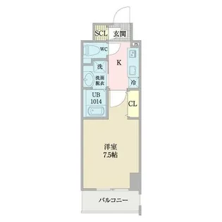 プレイズシード浅間町【5階】の間取り