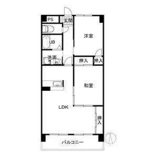 ロイヤルヒルズ山代参番館【2階】の間取り