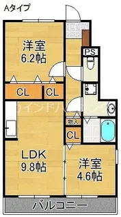 ディアメゾンM【1階】の間取り