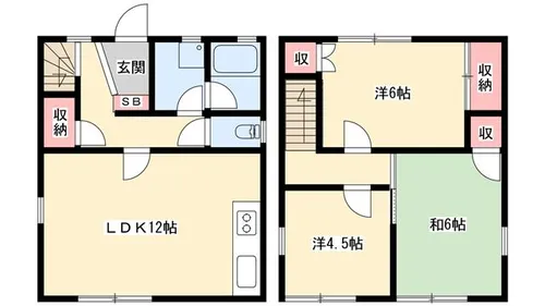 サンザ・デ・ヤシキ【D4号室】の間取り