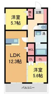 LIZE西宮仁川【304号室】の間取り