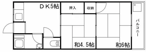 かもめ荘【307号室】の間取り