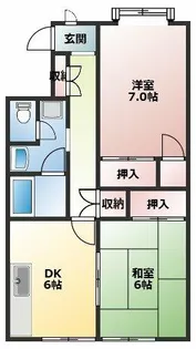 シャンピア【303号室】の間取り