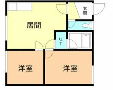 ハイツサンエバー【102号室】の間取り