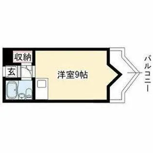 栄マンションN棟【9階】の間取り