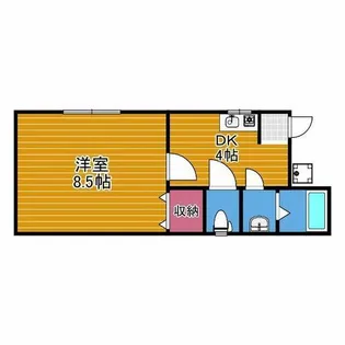 シャリテ栄【1階】の間取り