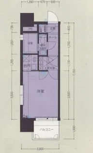 エステートモア祗園【807号室】の間取り