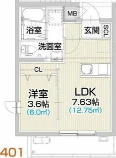 アヴァンセ桜山【3階】の間取り