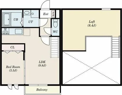 Creo中村公園伍番館【1階】の間取り