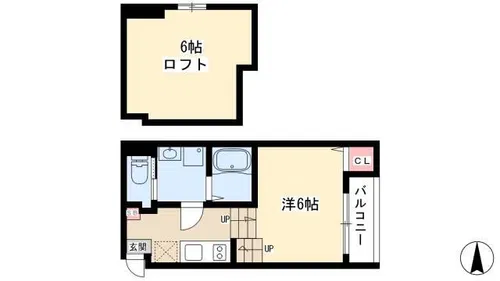 ボヌール中村公園【1階】の間取り