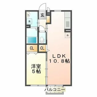 セブンレーヴ【2階】の間取り
