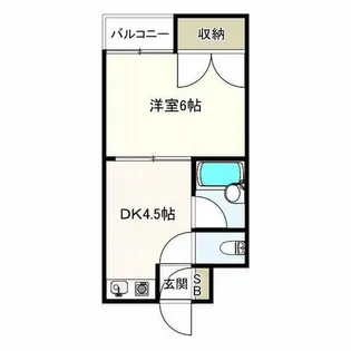 エステートTSUKUI【2階】の間取り
