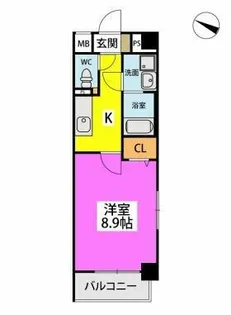 URBAN WEALTH【209号室】の間取り