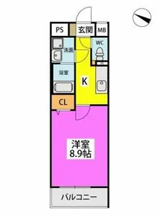 URBAN WEALTH【210号室】の間取り