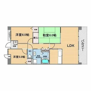 コートラフィーネ【4階】の間取り