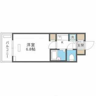 プレサンス同心アーバンステージ【5階】の間取り