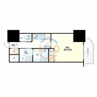 クローバー・グランツ弁天町【13階】の間取り