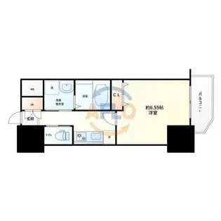 クローバー・グランツ弁天町【13階】の間取り