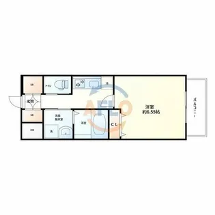 クローバー・グランツ弁天町【10階】の間取り