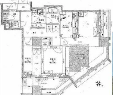 ザ・ファインタワーウエストコースト【25階】の間取り