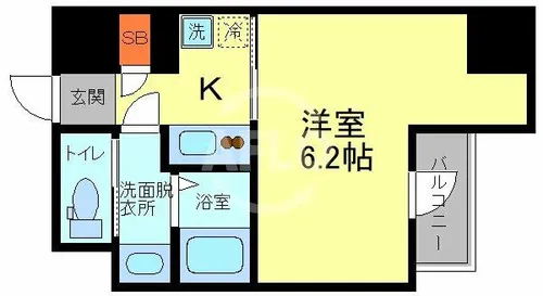 ArtizA森ノ宮D.C.【3階】の間取り