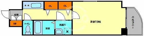 エイペックス内本町【12階】の間取り