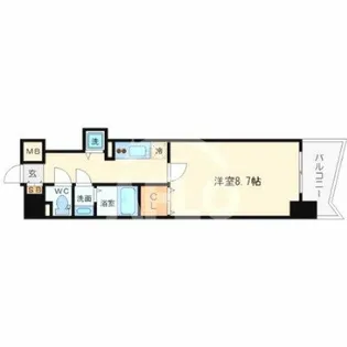 プレサンス本町プライム【4階】の間取り