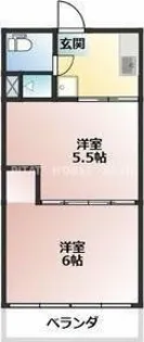 花ノ木アパート【C号室】の間取り