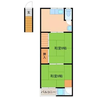 兵庫県尼崎市南塚口町7丁目【アパート】の間取り