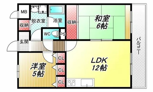 アビタシオン岸田【2階】の間取り