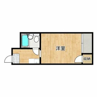 サニーハイツ都島【2階】の間取り