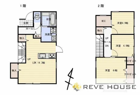 福岡県福岡市南区大橋4丁目【一戸建】の間取り