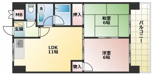 マジェスティーハイツ御成【3階】の間取り