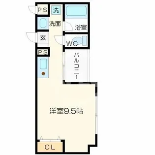 フレアコート北浜【7階】の間取り