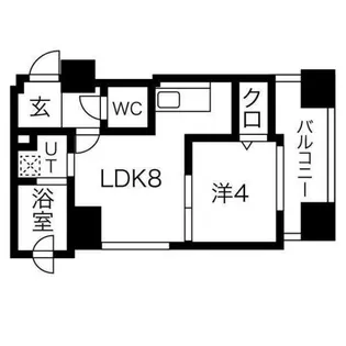 クラッセ麻生ステーション【6階】の間取り