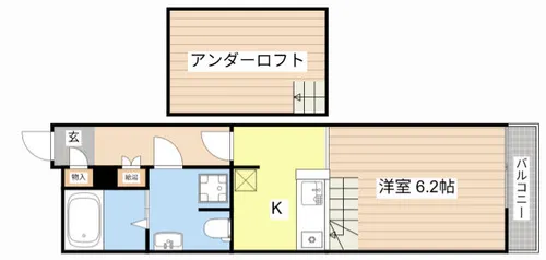REGINA【103号室】の間取り