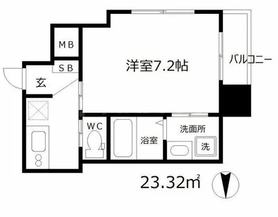 セレニテ本町グランデ【7階】の間取り