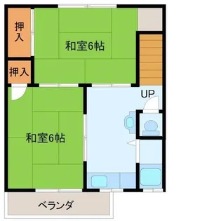 塚口グリーンハイツ3【2階】の間取り