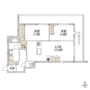 HEBEL MAISON My Plis【305号室】の間取り